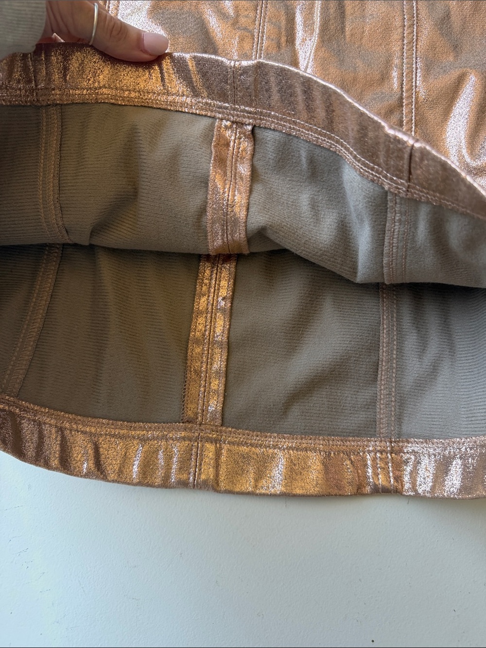 Wild Fable metallic rose gold skirt - Picture 7 of 9